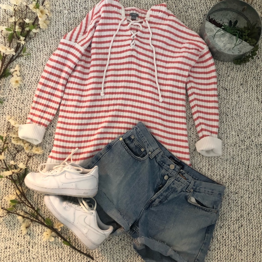 Aerie Striped Hooded Sweater
